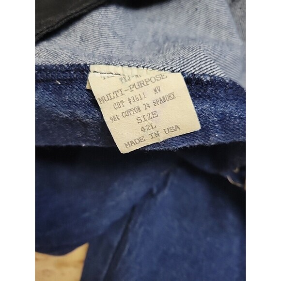 Texas Jeans USA Multi-Purpose Size 42L TXJ-MP Dark‎ Wash EUC 30 Length - Picture 10 of 14